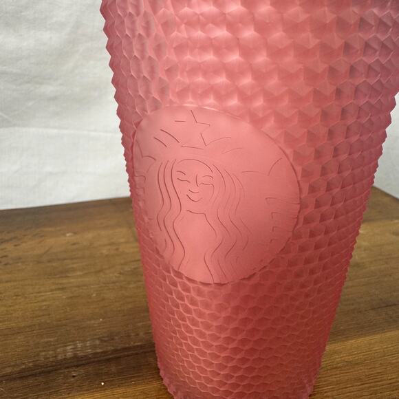 Starbucks 16oz Soft Touch Pink Studded Tumbler 2022 Reusable Drinkware NEW - Picture 4 of 5